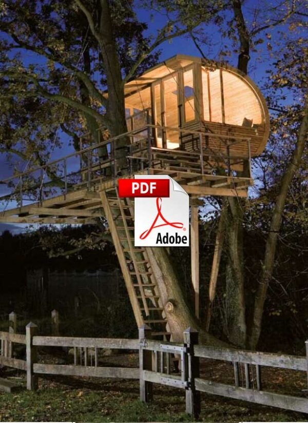 Cabanes dans les arbres au coeur du bois