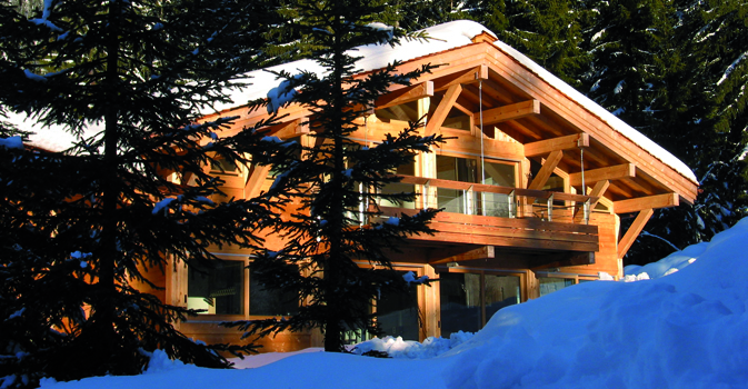 Un chalet moderne en poteau poutre